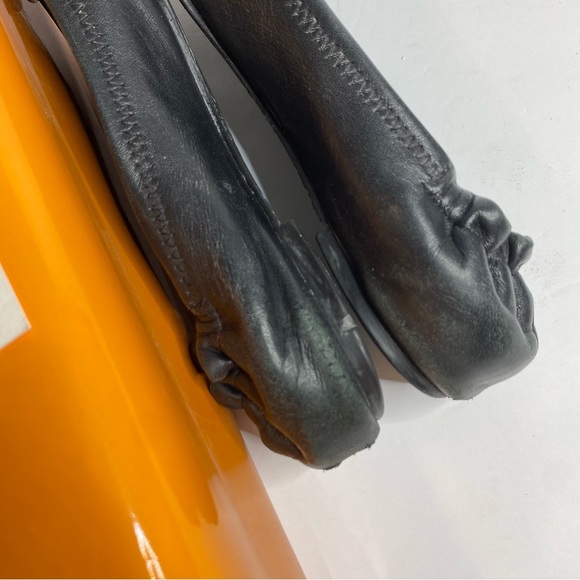 Tory Burch Black leather Reva flats 7.5 - Picture 6 of 9
